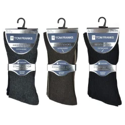 Men's Non-Elasticated Socks Assorted