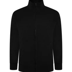 Mens Outsize Full Zip Top Black By Forge