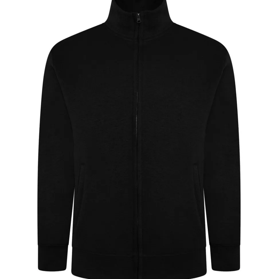 Mens Outsize Full Zip Top Black By Forge