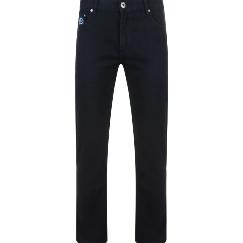Mens Outsize Jeans Forge Straight Leg Black