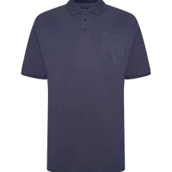 Mens Outsize Polo Shirt Indigo By Forge