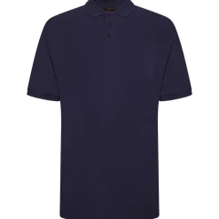 Mens Outsize Polo Shirt Navy By Forge