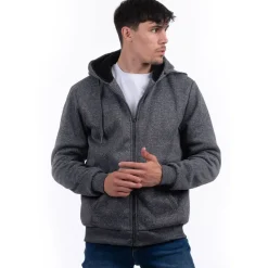 Men's Padded Hoody Charcoal