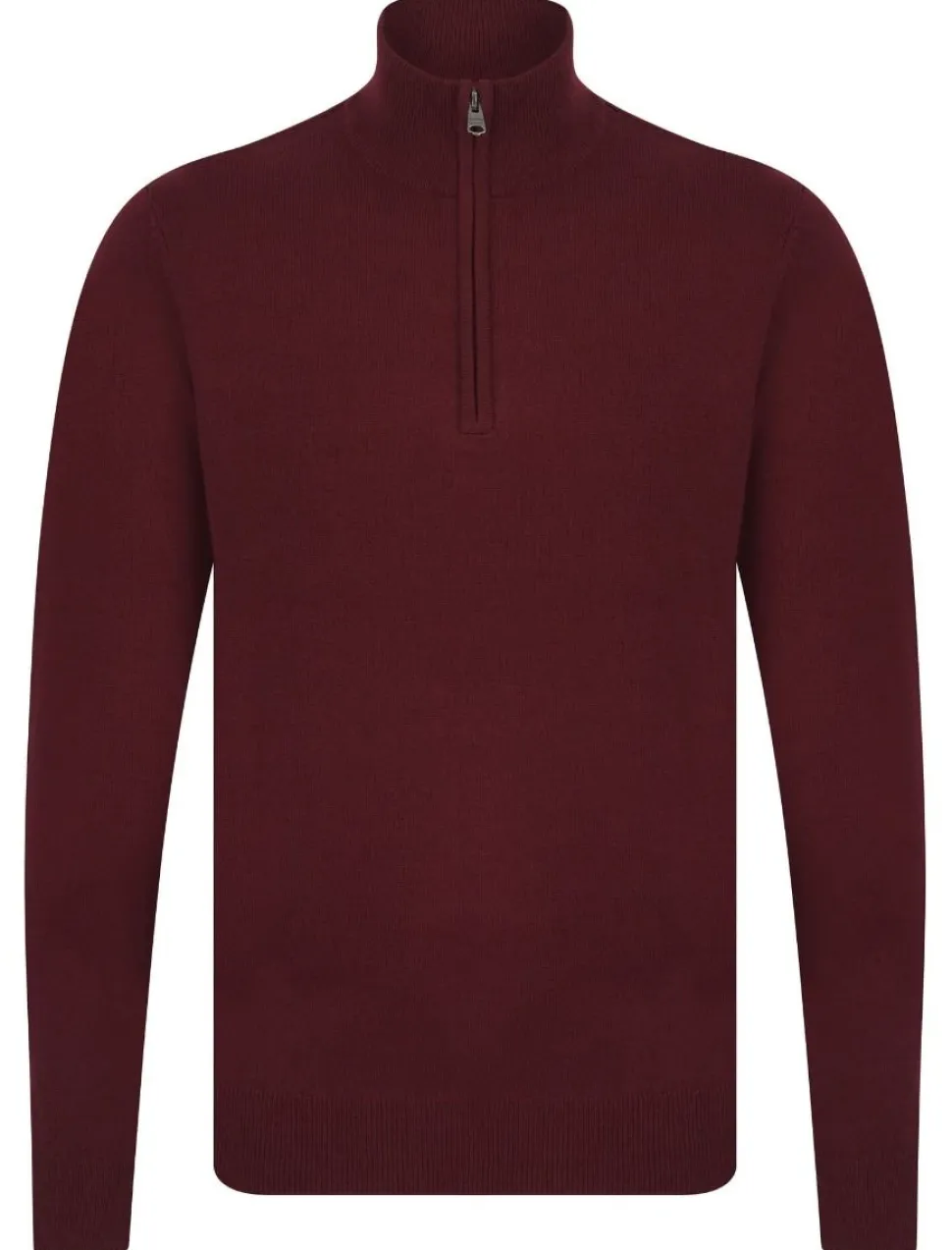Men's Redwood Half Zip Sweater Zinfandel