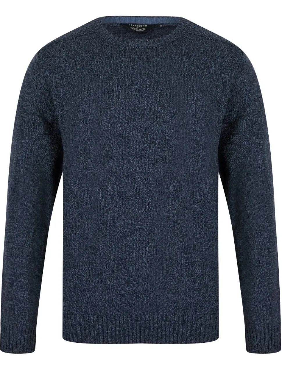 Men's Round Neck Twill Sweater Navy