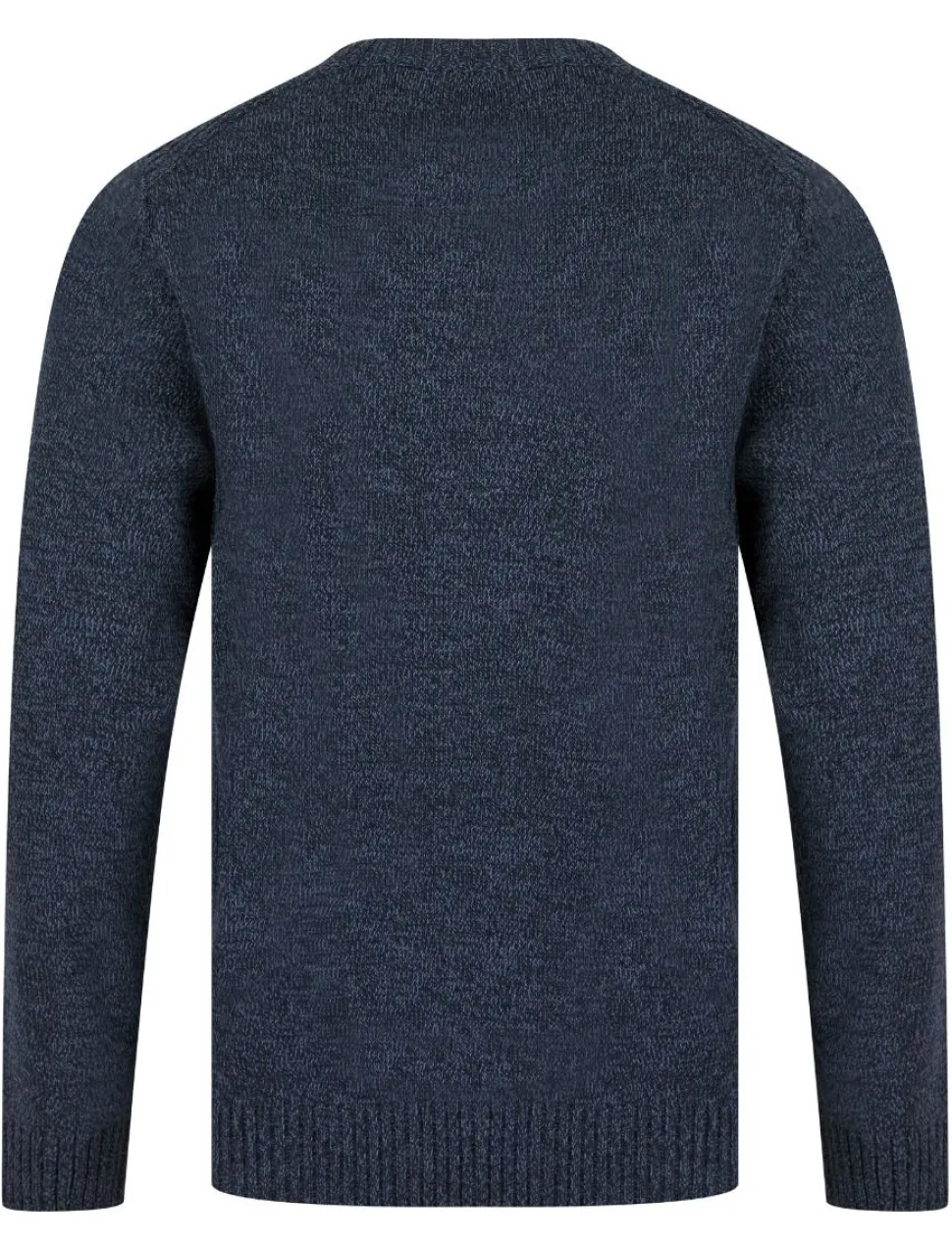 Men's Round Neck Twill Sweater Navy