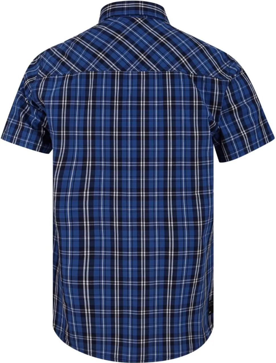 Men's Short Sleeve Check Shirt Dutch Blue