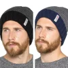 Men's Stripe Fleece 3M Thinsulate Beanie Hat