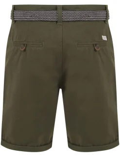 Men's Tokyo Laundry Chino Shorts Deep Depths Green