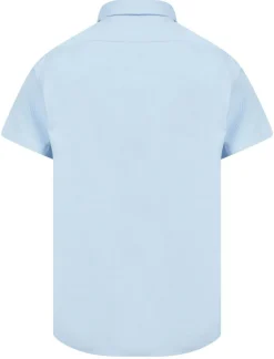 Men's Tokyo Laundry Short Sleeve Shirt Soft Blue