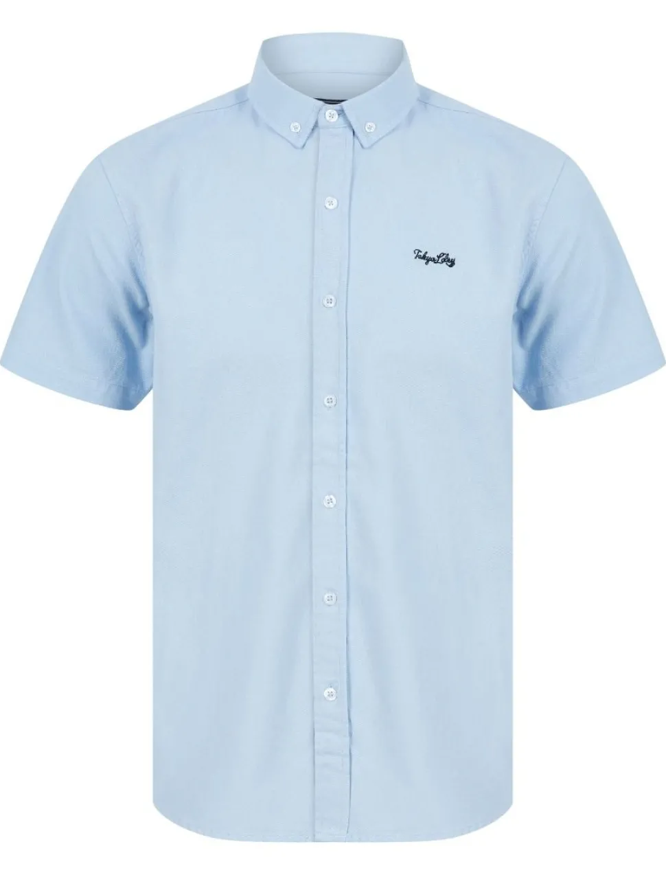 Men's Tokyo Laundry Short Sleeve Shirt Soft Blue