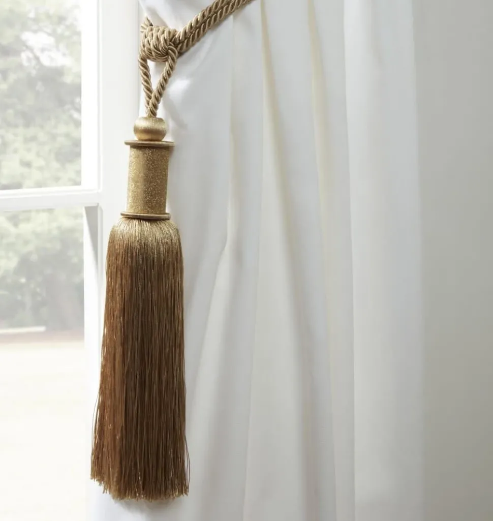 Midnight Curtain Rope Tie Back Gold