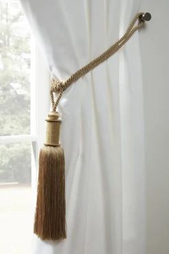 Midnight Curtain Rope Tie Back Gold