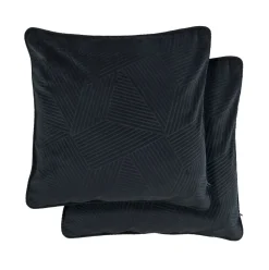 Midnight Velvet Black Cushion Cover