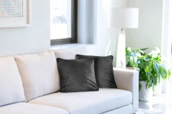 Midnight Velvet Black Cushion Cover