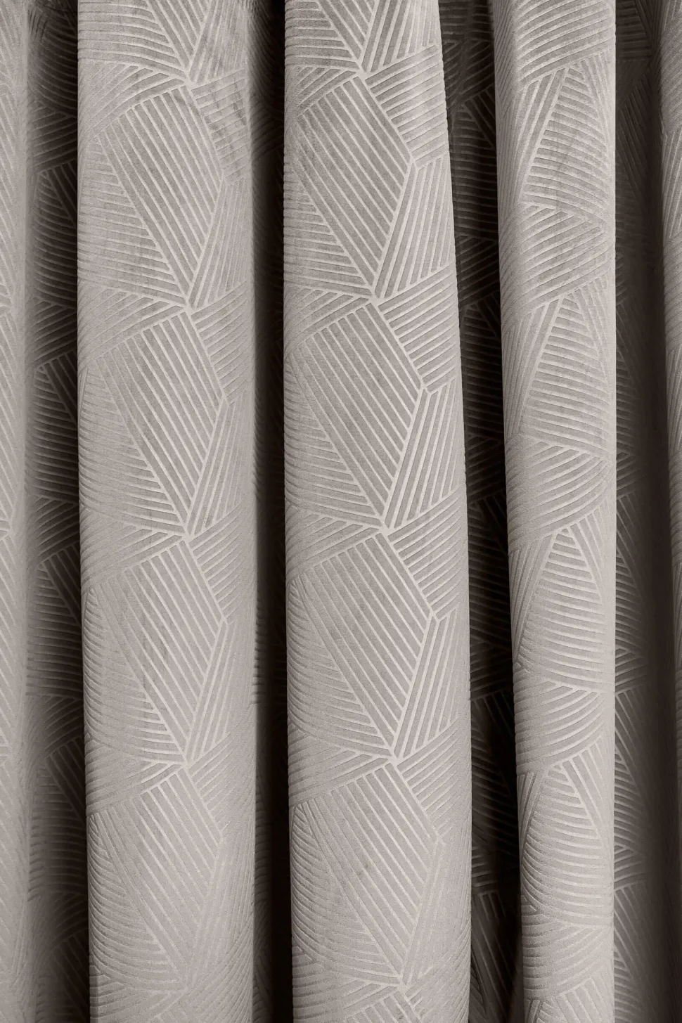 Midnight Velvet Eyelet Curtains Stone