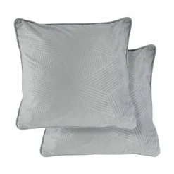 Midnight Velvet Silver Cushion Cover