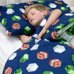 Minecraft Build Coverless Blanket/Duvet Set Single