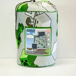 Minecraft Build Coverless Blanket/Duvet Set Single