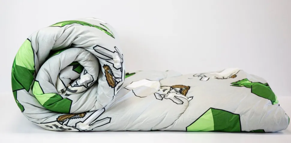 Minecraft Build Coverless Blanket/Duvet Set Single