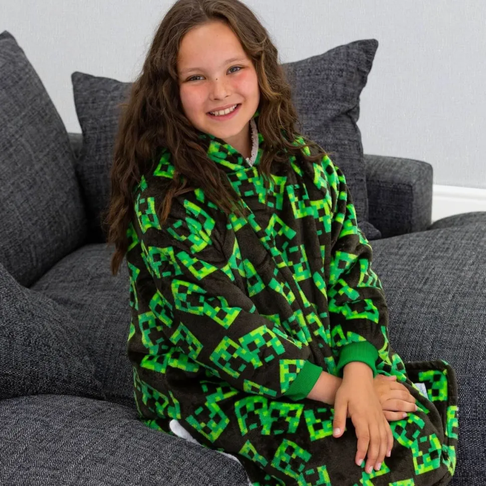 Minecraft Hugzee Hooded Blanket Medium