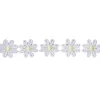 24mm Daisy Design Polyester Guipure - White/Lemon