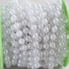8mm Single Row Round Pearls-White
