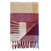 Mohair Check Throw Plum by Catherine Lansfield