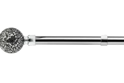 Mosaic Chrome Ball Curtain Pole 25/28mm