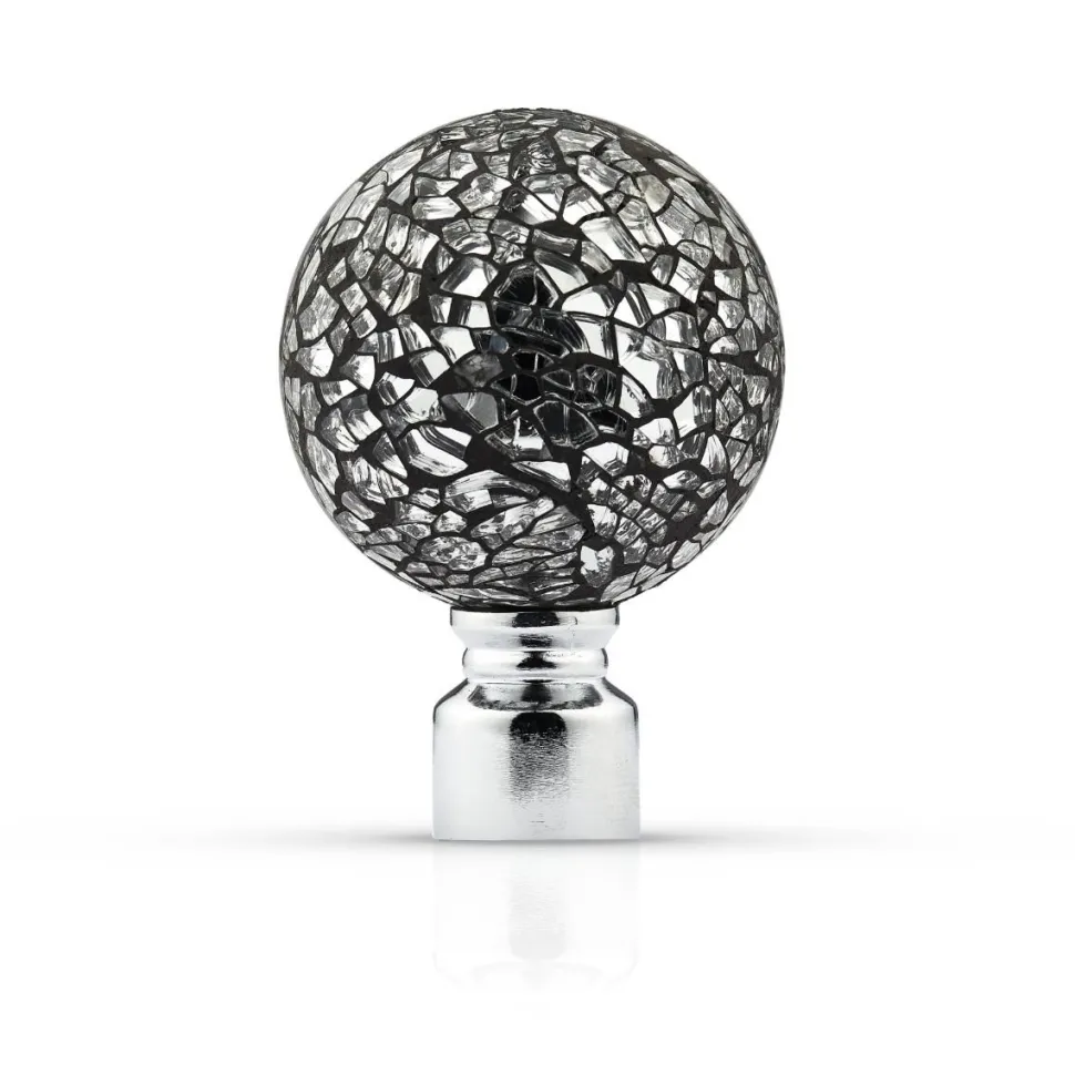 Mosaic Chrome Ball Curtain Pole 25/28mm
