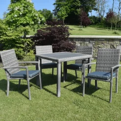 Naples 5 Piece Garden Rattan Set