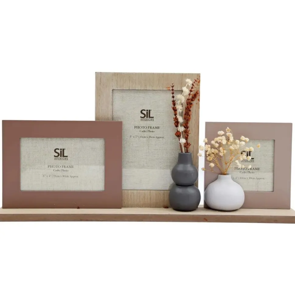 Natural Interiors Multi Photo Frame On Stand