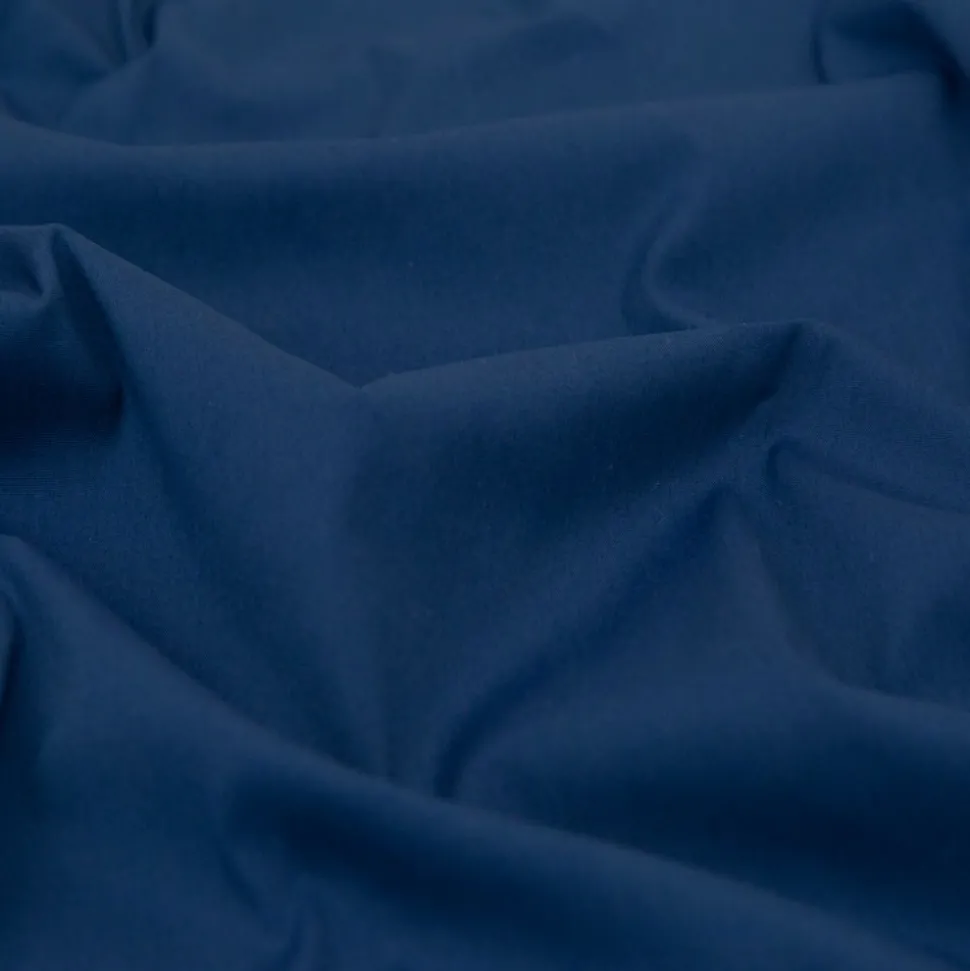 Navy 100% Cotton Plain Poplin Fabric - Price by the Metre