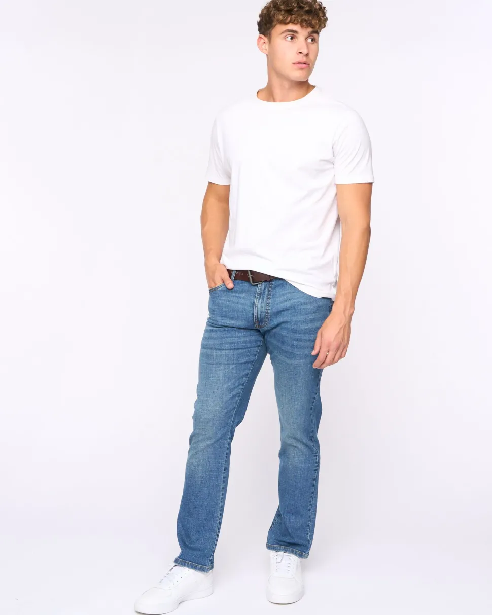 Newbury Straight Fit Jeans Mid Wash Bewley & Ritch