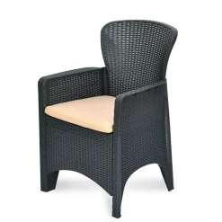 Nilkamal Breeze 3 Piece Patio Set Charcoal
