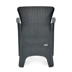 Nilkamal Breeze 3 Piece Patio Set Charcoal