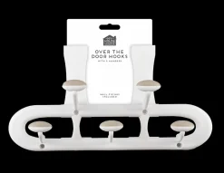 Non-Slip Over the Door Hook with 5 Hangers