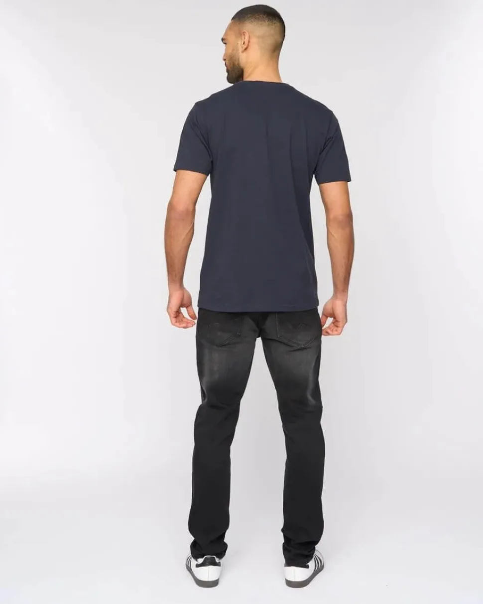 Nuford 100% Cotton T-Shirt Navy by Bewley & Ritch