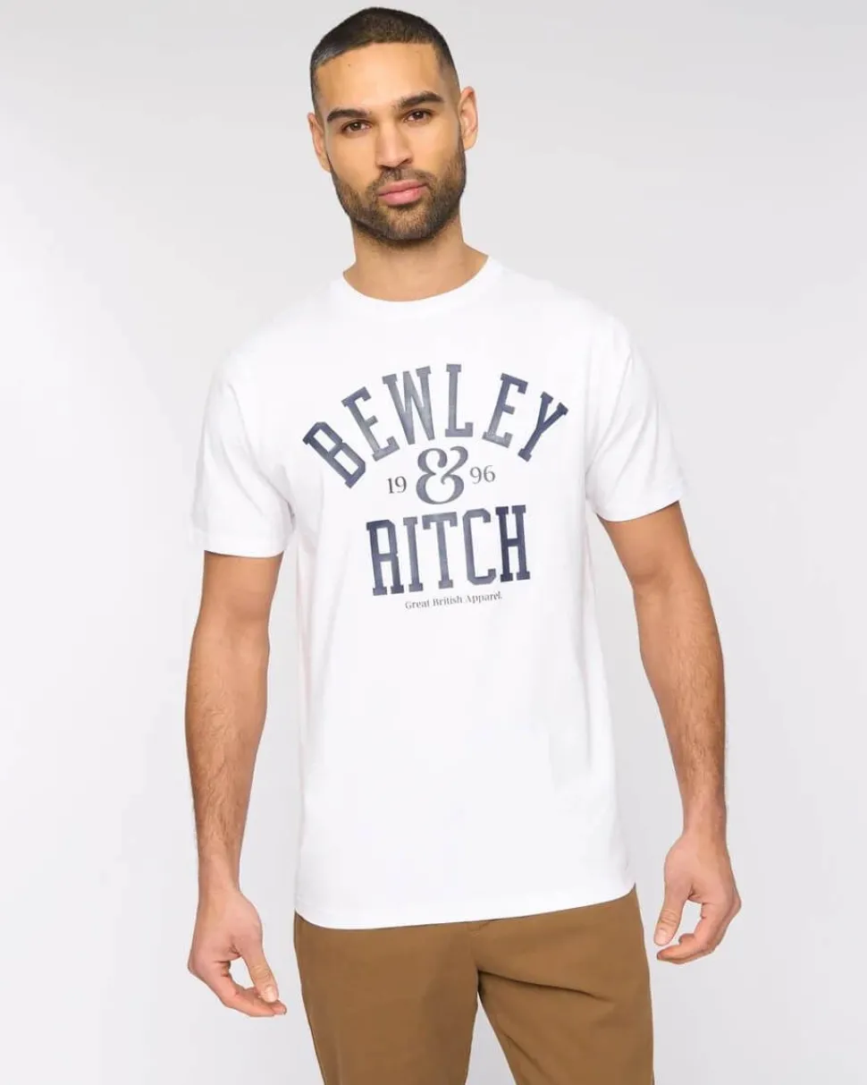 Nuford 100% Cotton T-Shirt White by Bewley & Ritch
