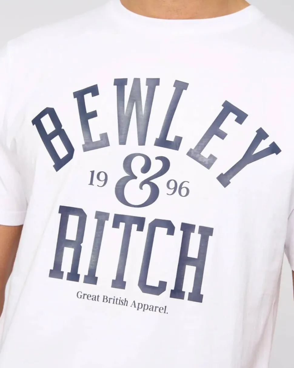 Nuford 100% Cotton T-Shirt White by Bewley & Ritch