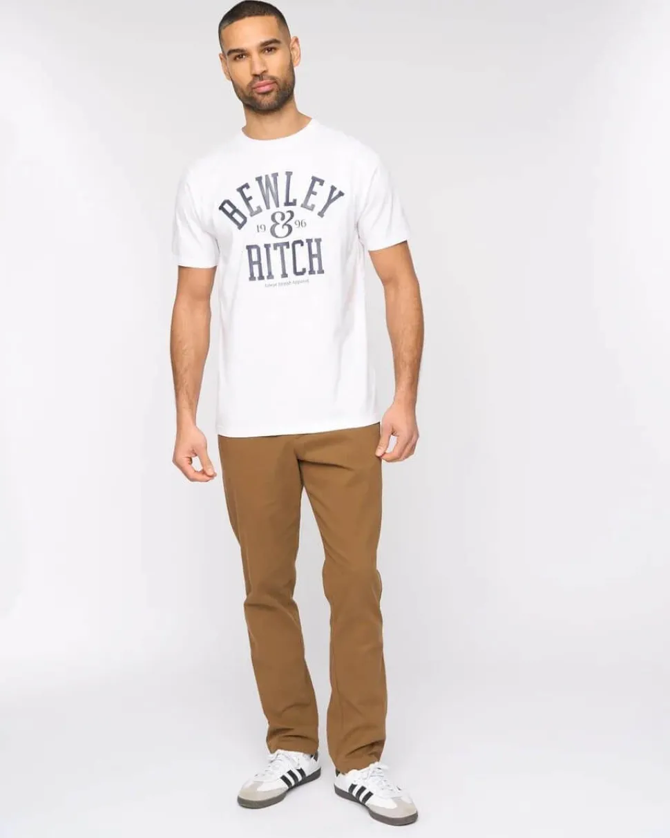 Nuford 100% Cotton T-Shirt White by Bewley & Ritch
