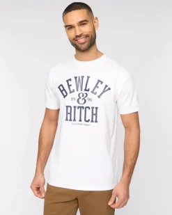 Nuford 100% Cotton T-Shirt White by Bewley & Ritch