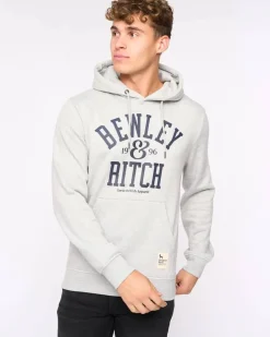Nuford Hooded Sweatshirt Light Grey by Bewley & Ritch