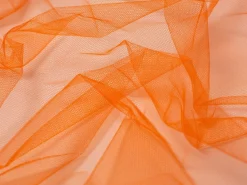 Nylon Dress Net Fabric Flame Orange