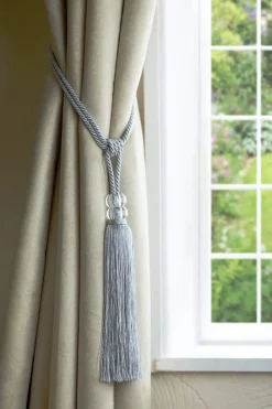Orla Curtain Rope Tie Back Silver