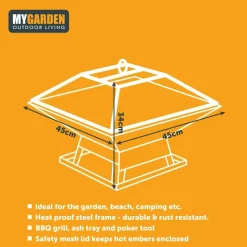 Outdoor Portable Fire Pit/BBQ