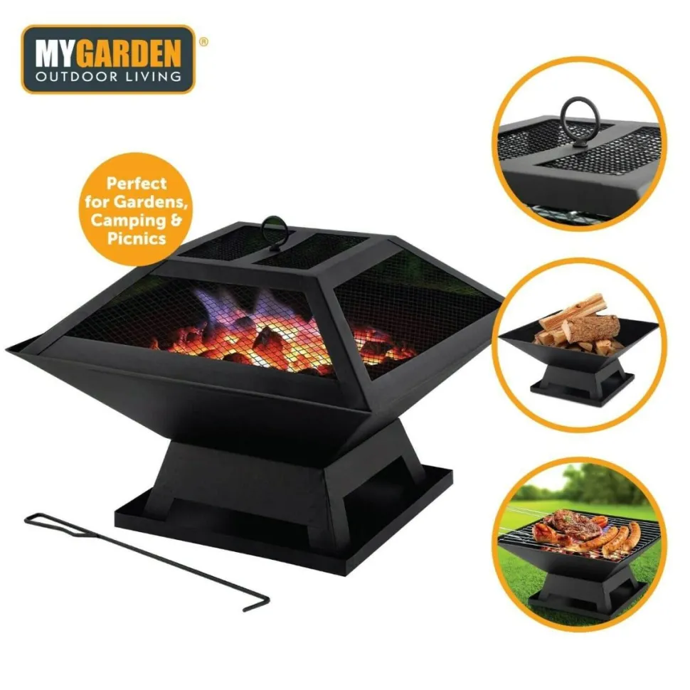 Outdoor Portable Fire Pit/BBQ