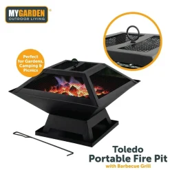Outdoor Portable Fire Pit/BBQ