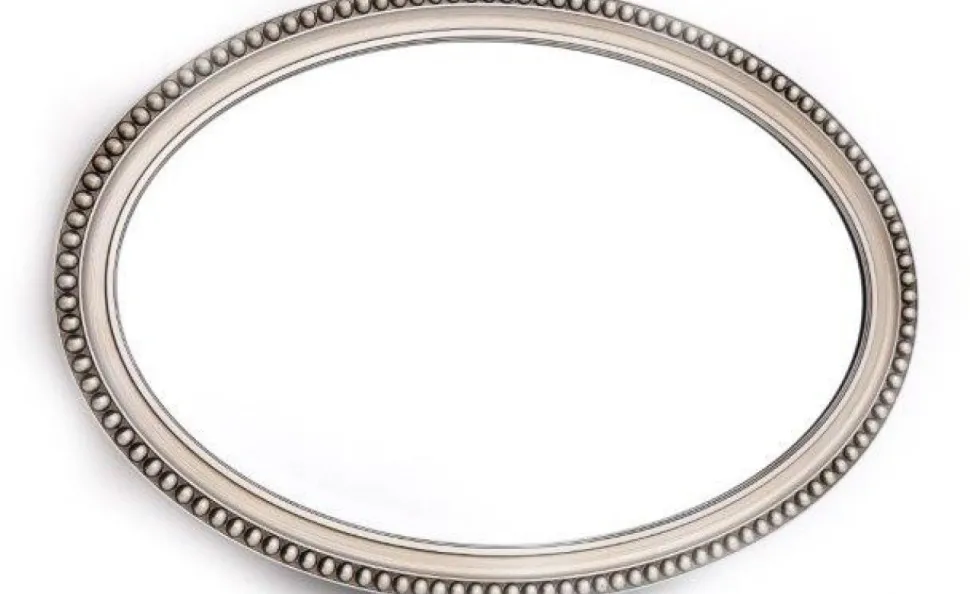 Oval Champagne Wall Mirror