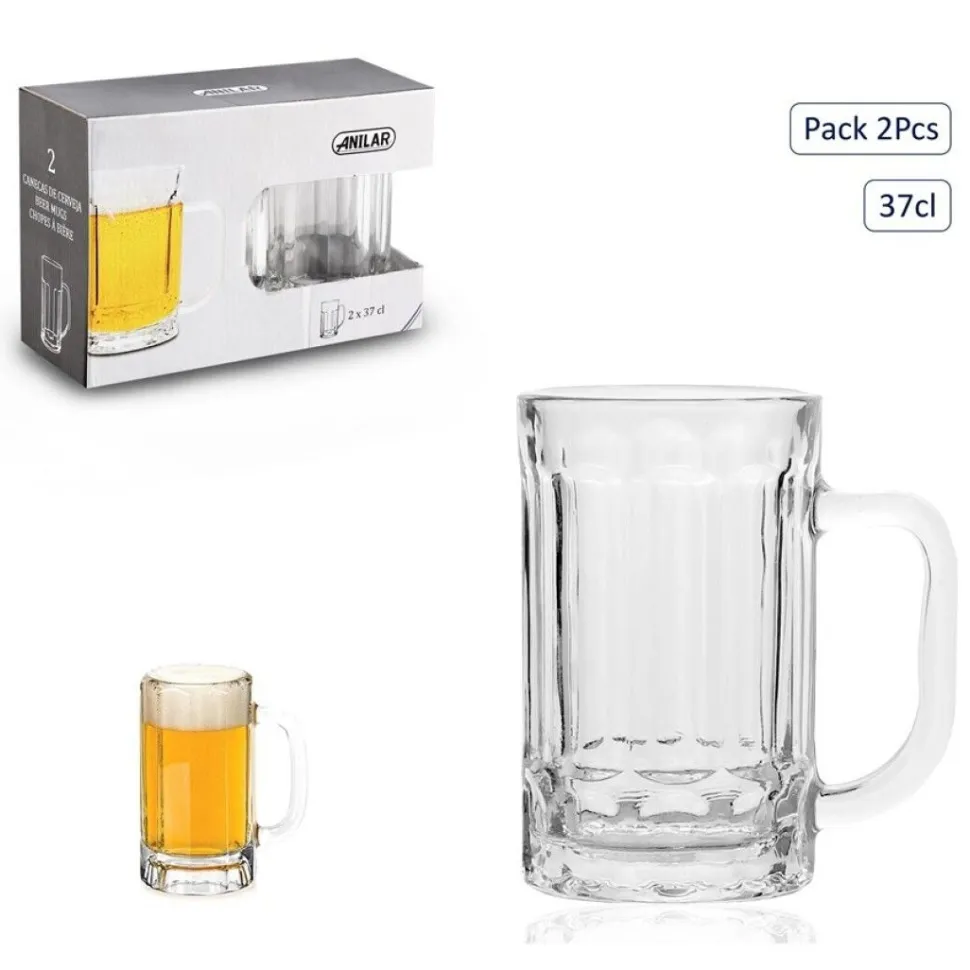 Pack of 2 Beer Mug 37cl